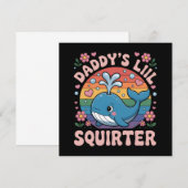 Inappropriate Daddy's Lil Squirter Embarrassing 招待状 (正面/裏面)