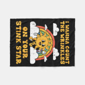 Inappropriate I W Count Wrinkles Funny Humor Men W フリースブランケット (正面(横))