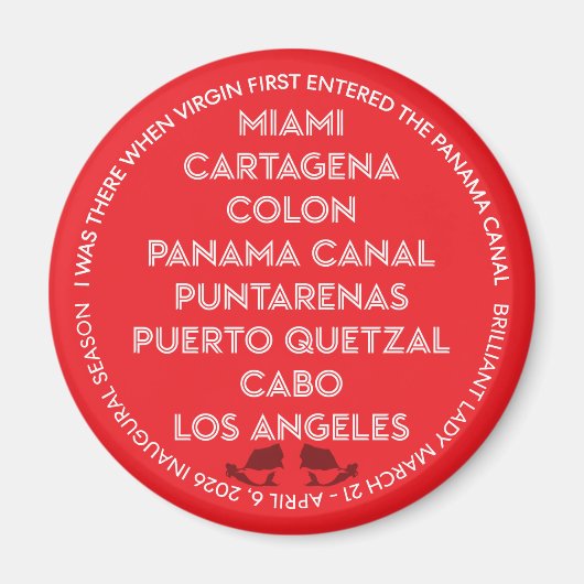 Inaugural Panama Canal Sailing  マグネット (正面)