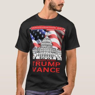 Inauguration day January 2025 Trump Vance presiden Tシャツ