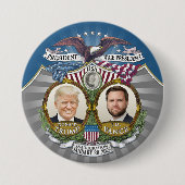 Inauguration Victory - Donald Trump JD Vance 缶バッジ (正面)