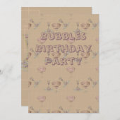 Inbjudningskort Bubbleroom 招待状 (正面/裏面)