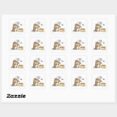Inbox Zero | オフィスのアリクイ スクエアシール (シート)