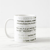 Inbred and "WOKE" GOT PAID! コーヒーマグカップ (左)