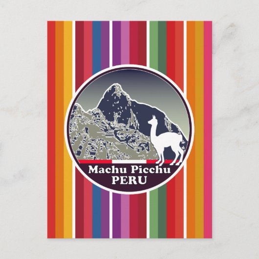 Inca Citadel Machu Picchu Cusco Peru ポストカード (正面)
