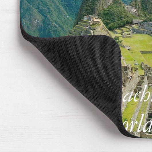 Inca citadel of Machu Picchu, Cuzco - Peru マウスパッド (コーナー)