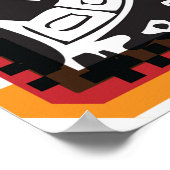 Inca Letter N Artistic Lettering Poster ポスター (角)