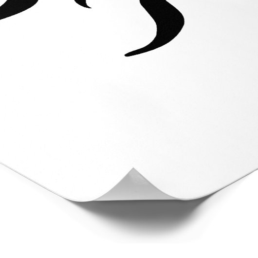 Inca Sun Black/White Poster ポスター (角)