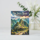 Inca Trail to Machu Picchu Peru ポストカード (スタンド正面)