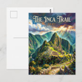 Inca Trail to Machu Picchu Peru ポストカード (正面/裏面)