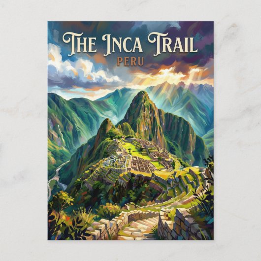 Inca Trail to Machu Picchu Peru ポストカード (正面)