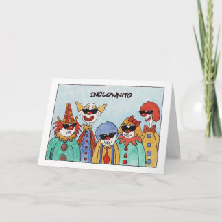 Inclownito (挨拶状) カード