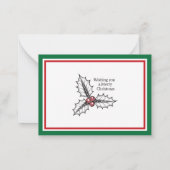 Include A Personal Note with your Christmas Gift ノートカード (裏面)