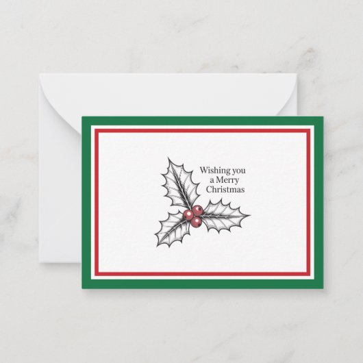 Include A Personal Note with your Christmas Gift ノートカード (裏面)