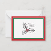 Include A Personal Note with your Christmas Gift ノートカード (裏面)