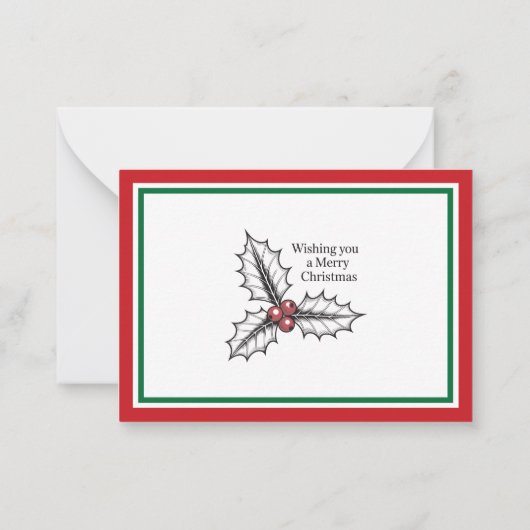 Include A Personal Note with your Christmas Gift ノートカード (裏面)