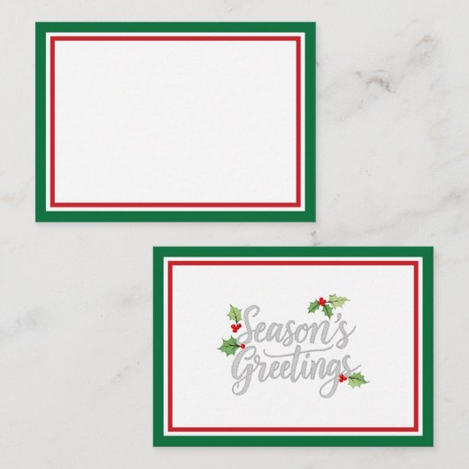 Include A Personal Note with your Christmas Gift ノートカード (正面/裏面)