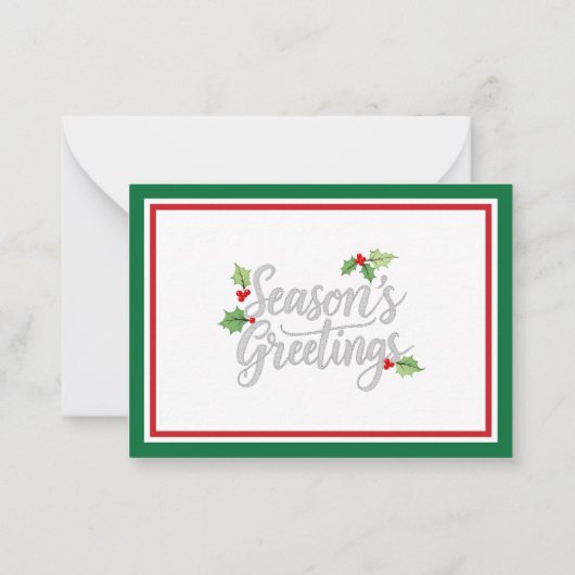 Include A Personal Note with your Christmas Gift ノートカード (裏面)