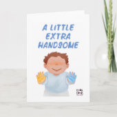 Inclusion for Down Syndrome - Cute Boy カード (正面)