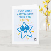 Inclusion for Down Syndrome -  Star カード (黄色い花)