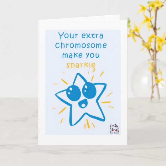 Inclusion for Down Syndrome -  Star カード (黄色い花)