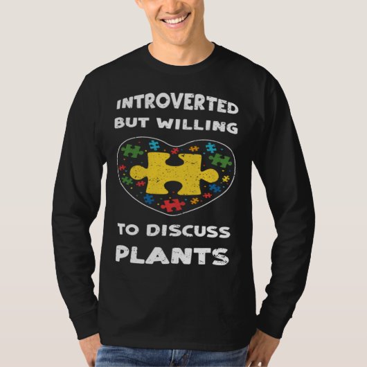 Inclusion Introverted but willing to di  Autism Aw Tシャツ (正面)