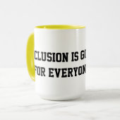 Inclusion is good for everyone マグカップ (正面左)