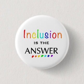 Inclusion is the Answer - Neurodiversity Awareness 缶バッジ