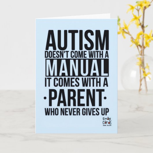 Inclusion Matters - Autism カード (黄色い花)