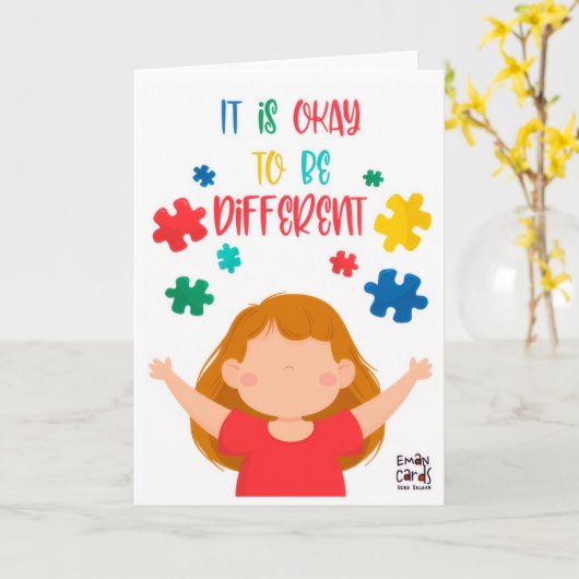 Inclusion Matters - Be Different カード (黄色い花)