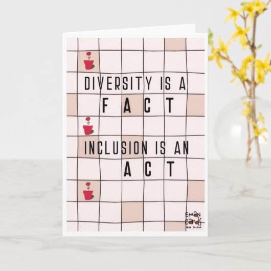 Inclusion Matters - Diversity カード (黄色い花)
