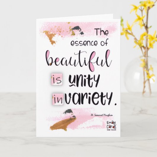 Inclusion Matters - Quote カード (黄色い花)