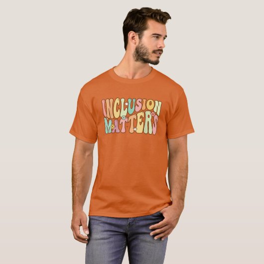 Inclusion Matters Special Education Autism Awarene Tシャツ (正面フル)