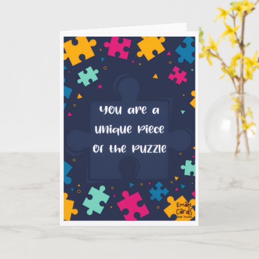 Inclusion Matters - You are Unique カード (黄色い花)