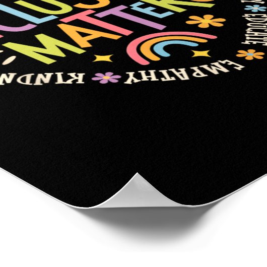 Inclusion Problems Special Education Teacher Autis ポスター (角)