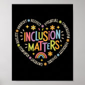 Inclusion Problems Special Education Teacher Autis ポスター (正面)