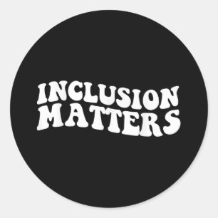 Inclusion S特別教育自閉症意識 ラウンドシール