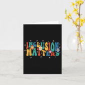Inclusion S Special Education Autism Awareness Tea カード (黄色い花)