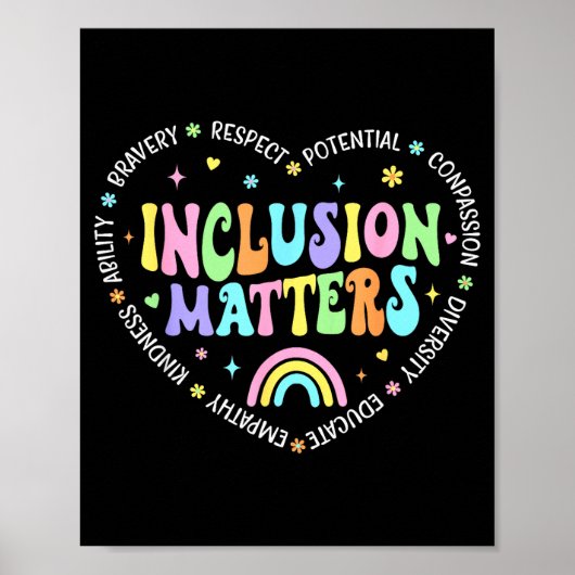 Inclusion Special Education for Women Teacher ポスター (正面)