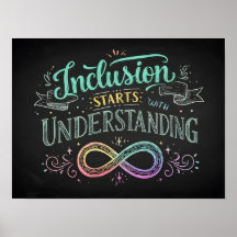 Inclusion Starts with Understanding Chalk Quote