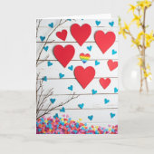 Inclusive Hearts Artful Love Card カード (黄色い花)