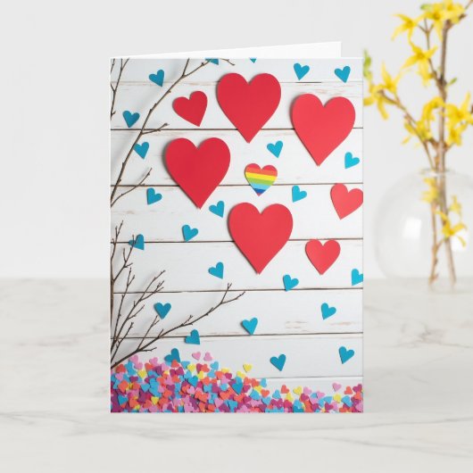 Inclusive Hearts Artful Love Card カード (黄色い花)