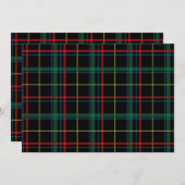 Inclusive Holiday Plaid Card 招待状 (正面/裏面)