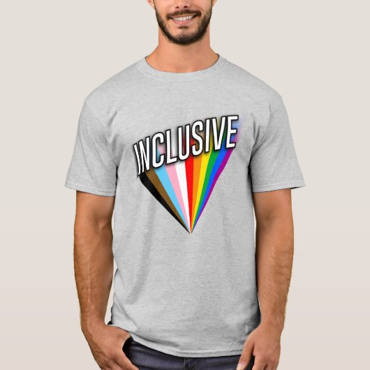Inclusive Pride Burst Tシャツ (正面)