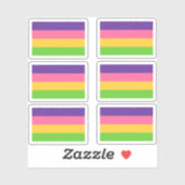 Inclusive Sapphic Lesbian Flag Sticker Pack シール (シート)