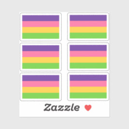 Inclusive Sapphic Lesbian Flag Sticker Pack シール