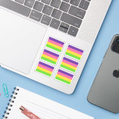 Inclusive Sapphic Lesbian Flag Sticker Pack シール (ノートパソコンとiPhone)