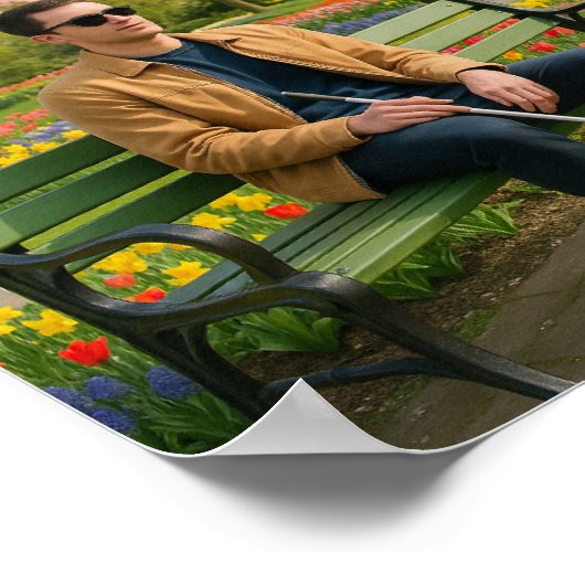 Inclusive  Spring Wall Art, Blind AwarenessGarden ポスター (角)