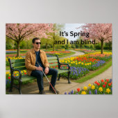 Inclusive  Spring Wall Art, Blind AwarenessGarden ポスター (正面)