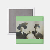 Incly Daddy inボウリングをする人、 クリケットの投手ファミリーRPPC B&W写真イメ マグネット (正面/裏面)